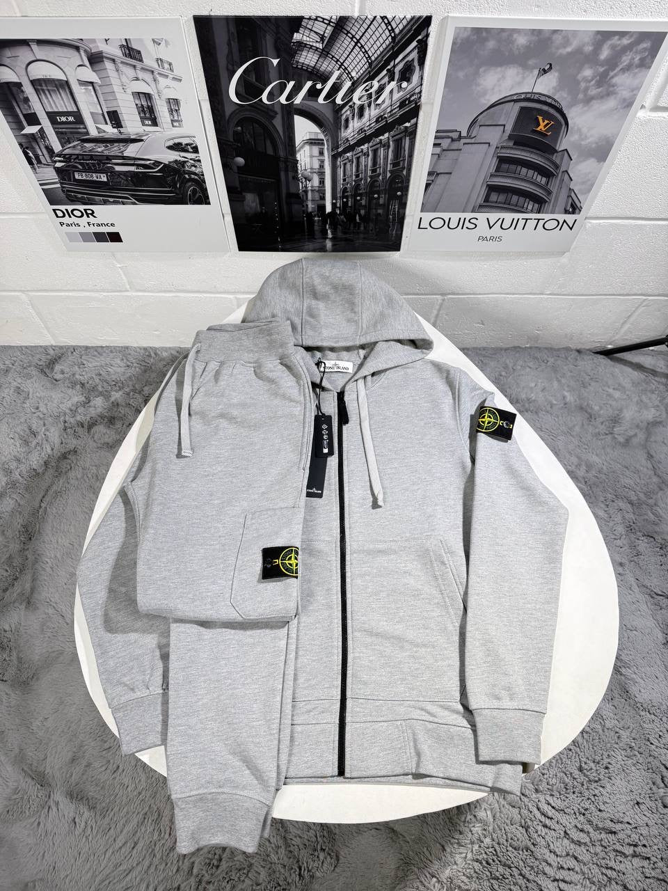 SI FULL ZIP TRACKSUIT GREY