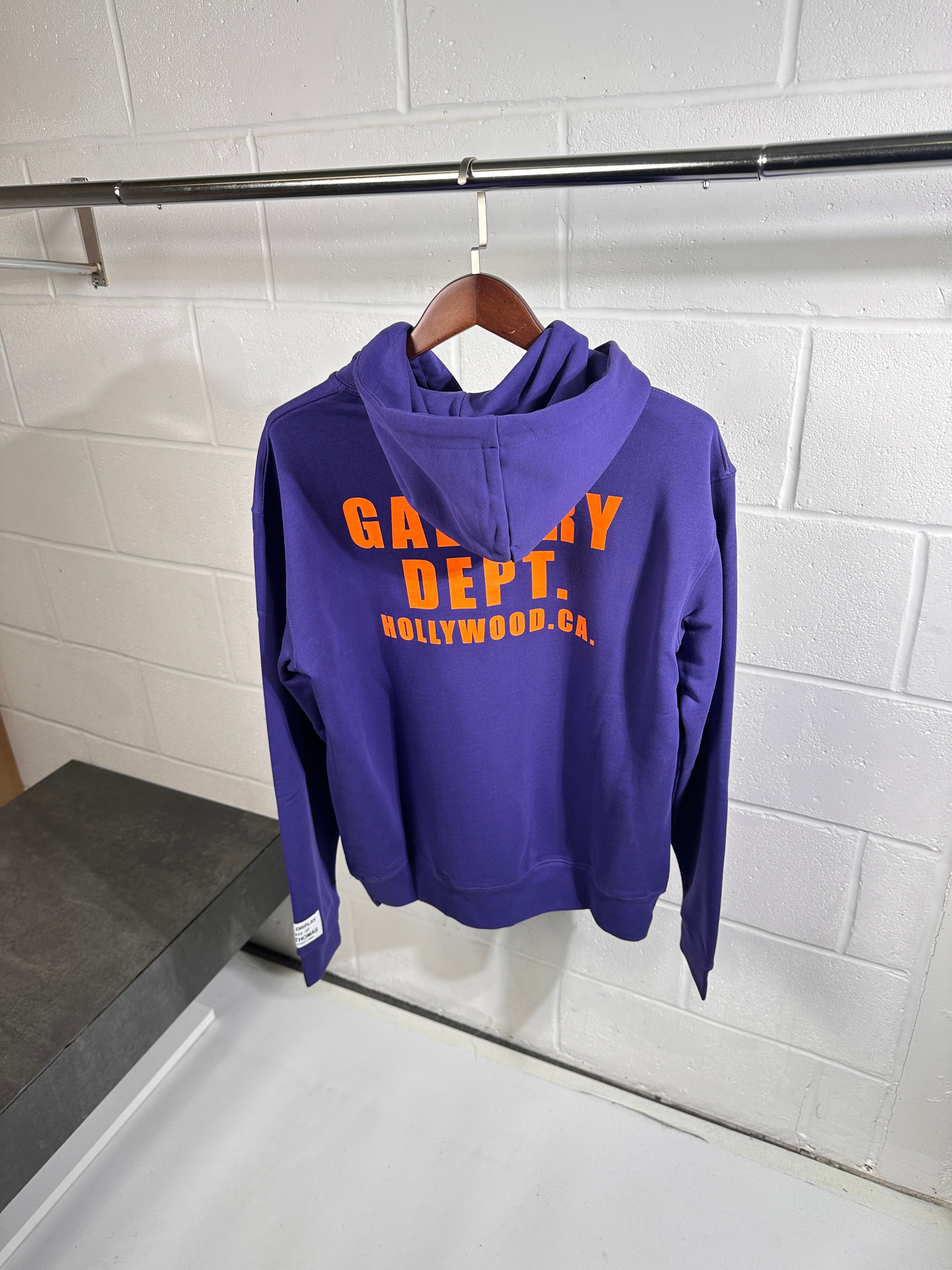 Sweat à capuche violet Gallery Dept