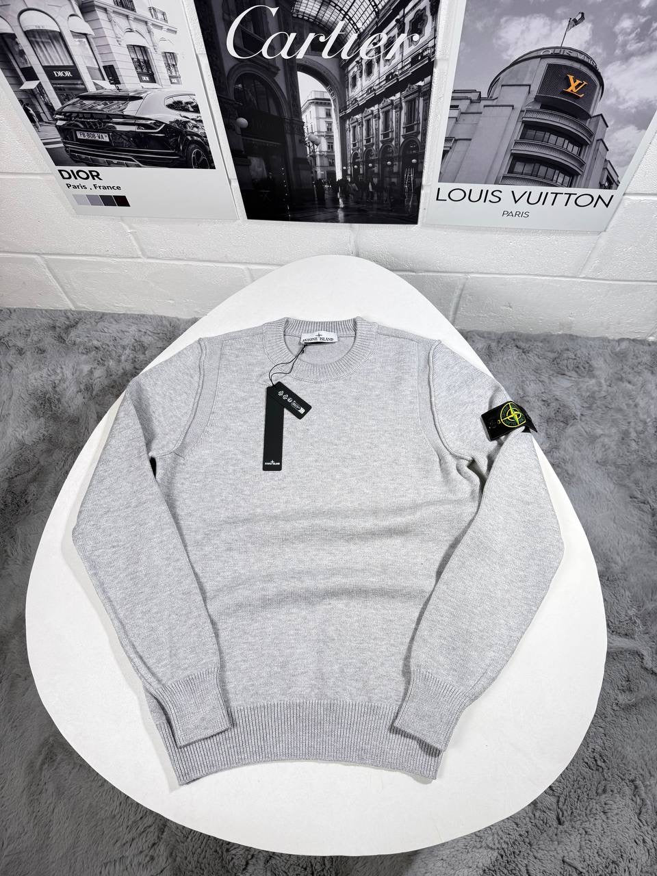 SI KNITTED JUMPER GREY