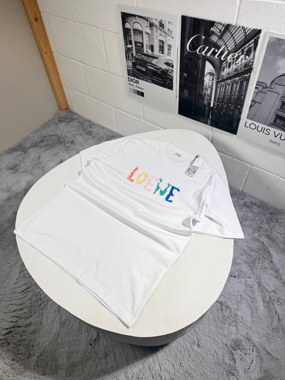 LOWE EMBROIDERED LOGO TSHIRT