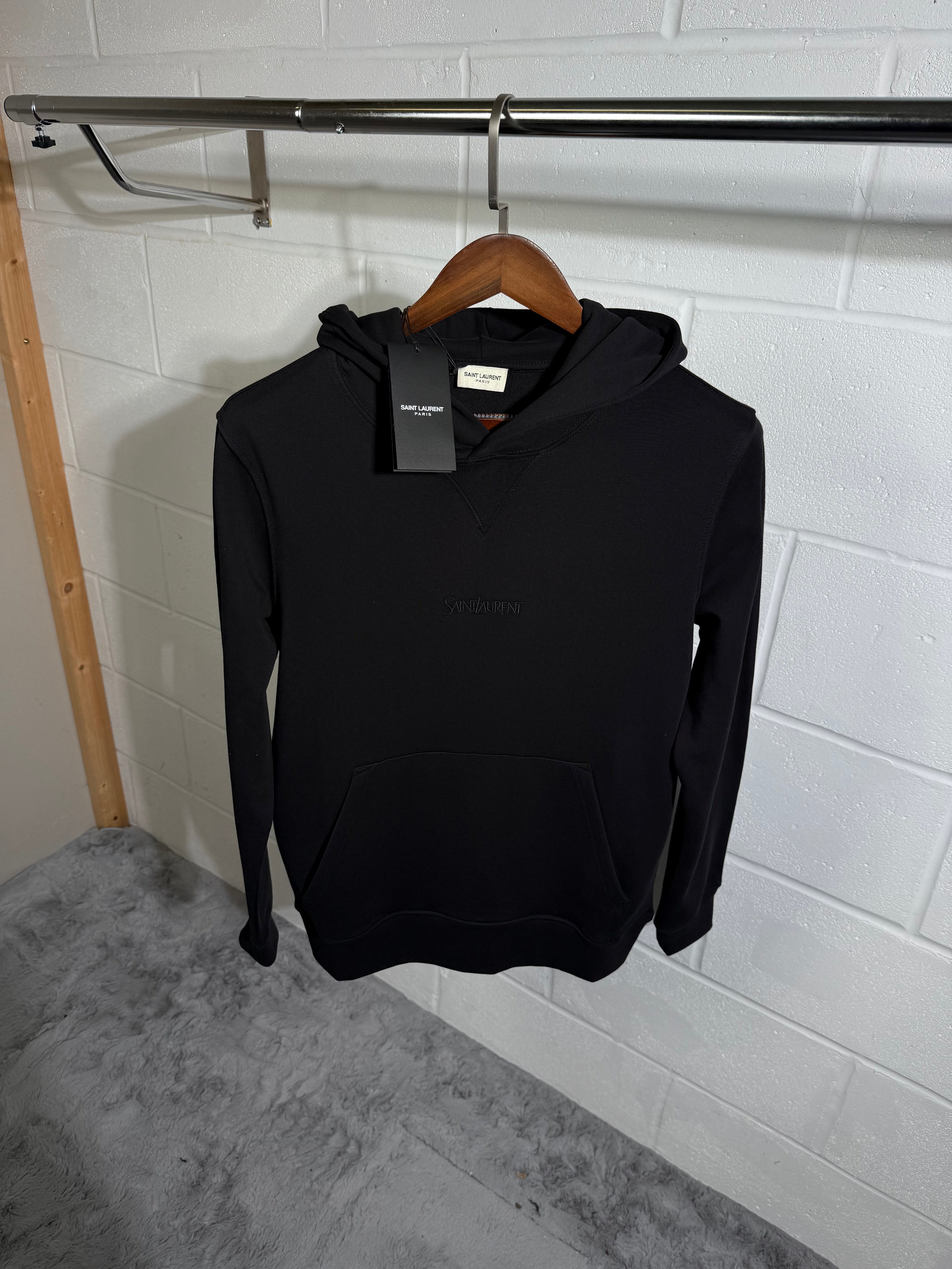 Sweat à capuche Saint Laurent noir