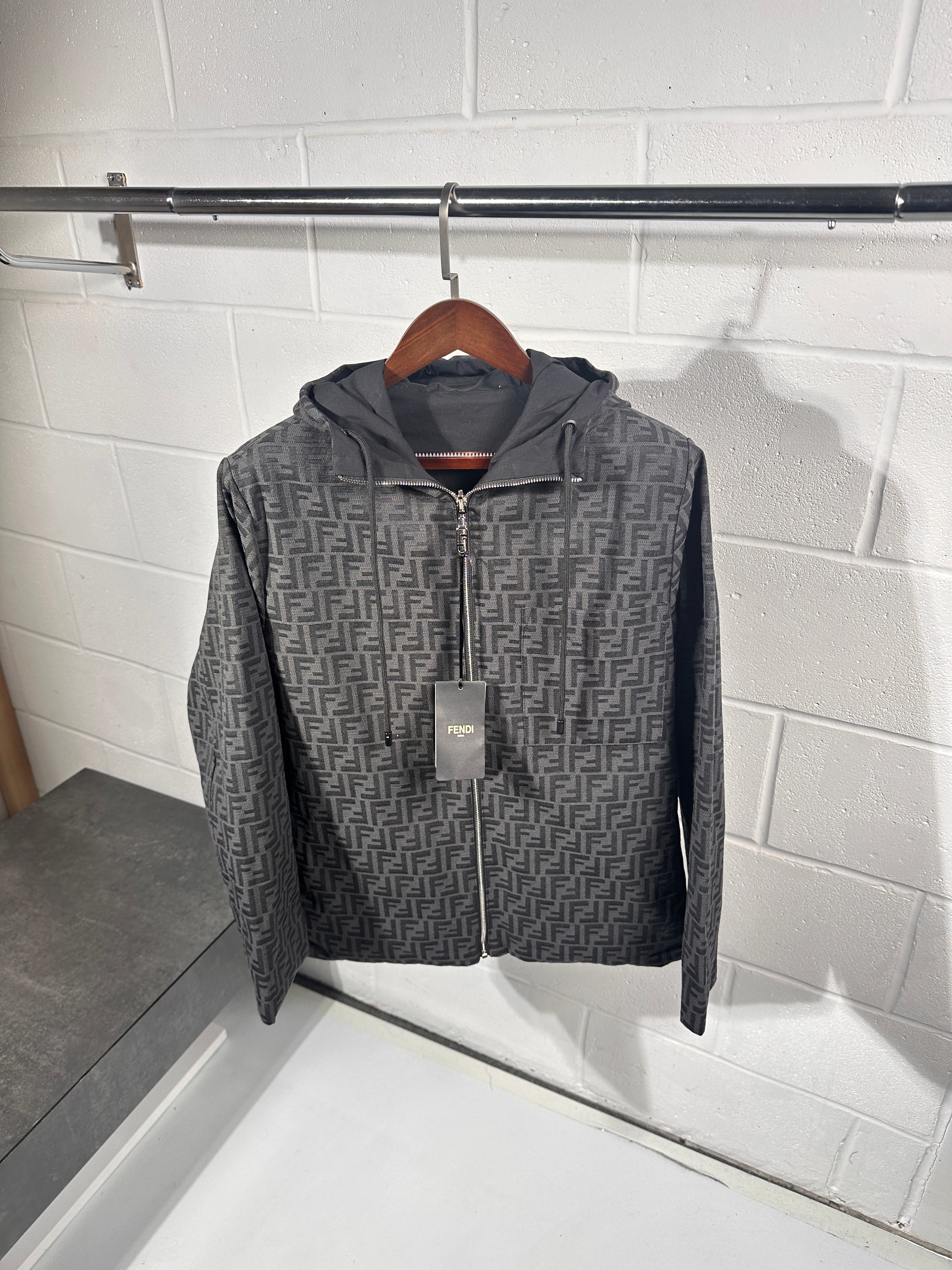 Chemise surchemise réversible 2 en 1 Fendi noire