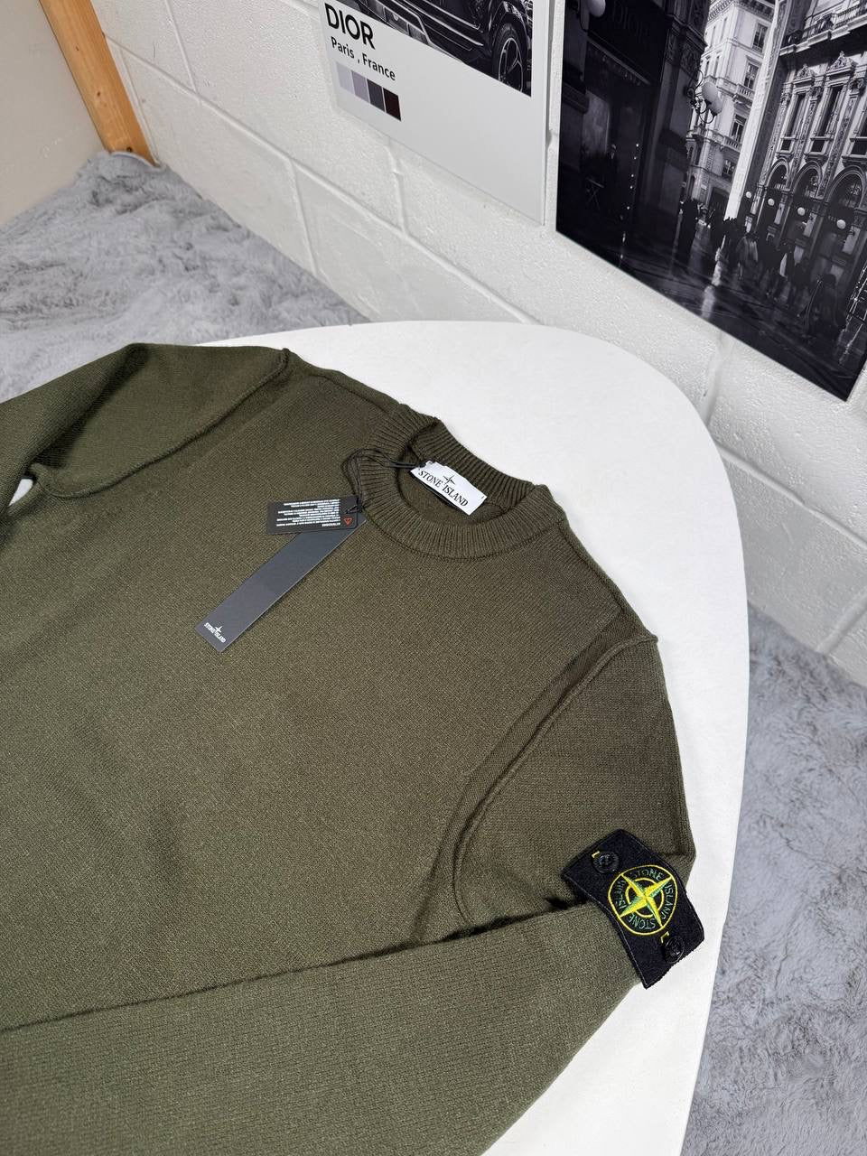 SI KNITTED JUMPER GREEN