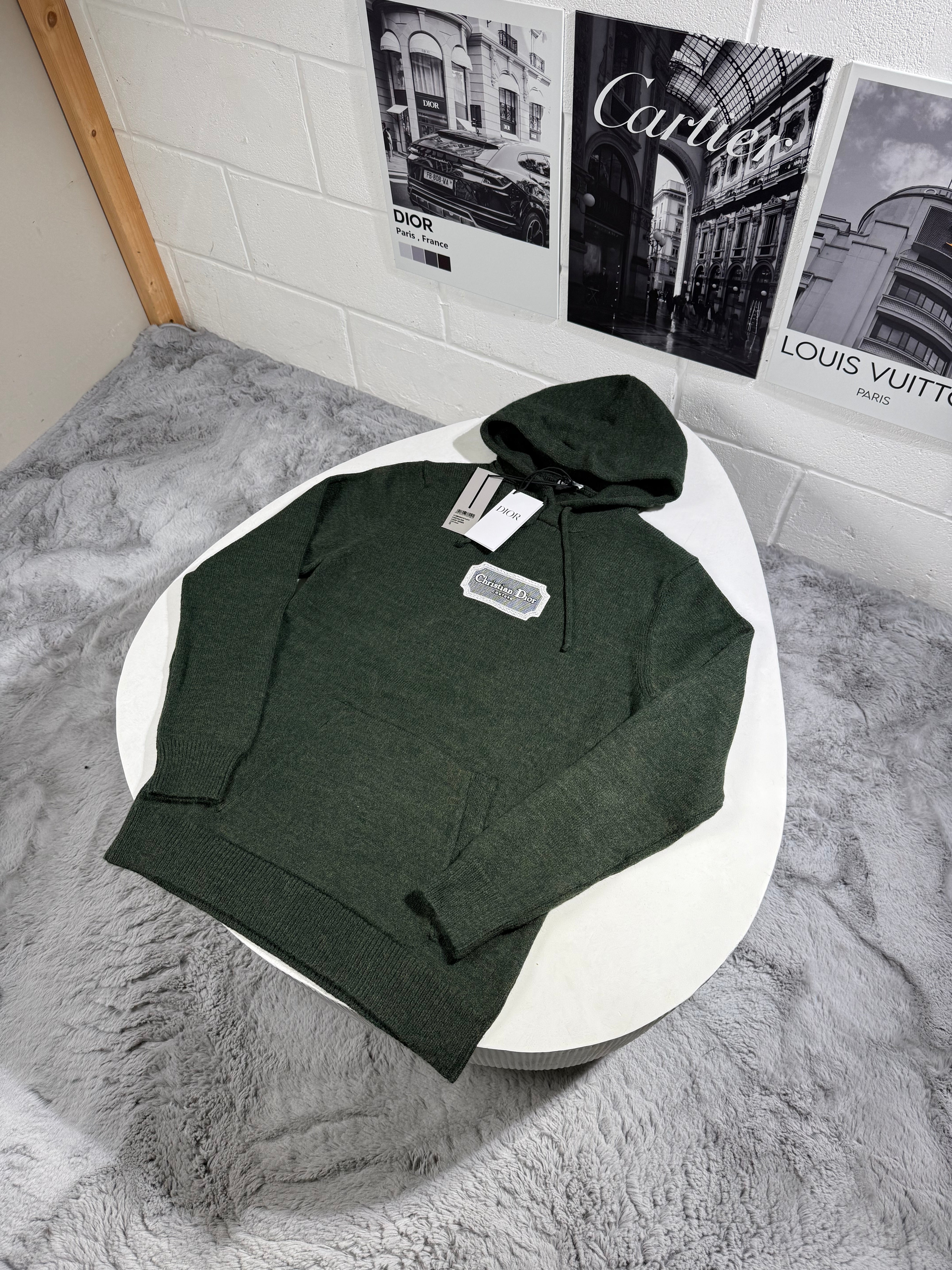 CD KNITTED HOODIE