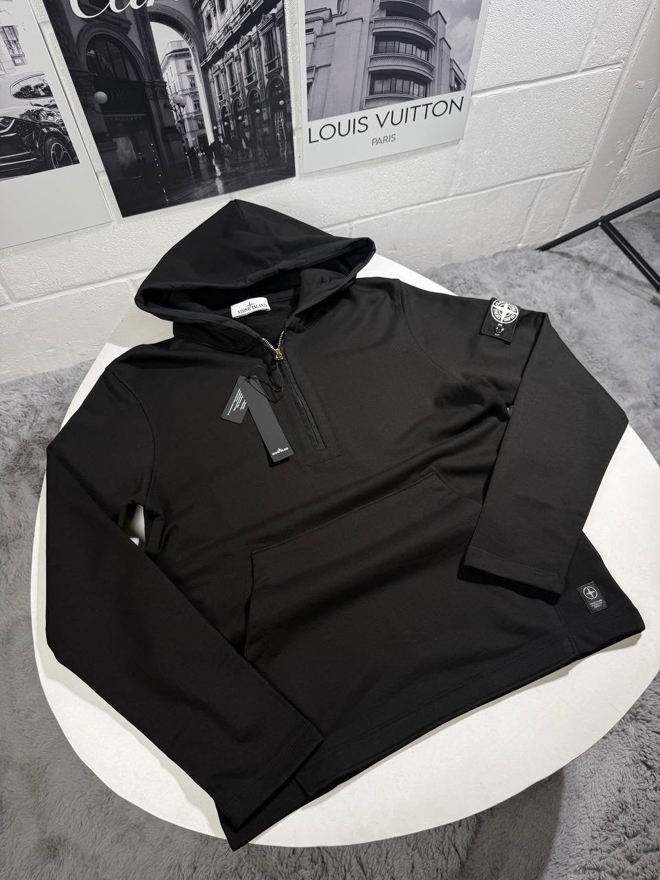 SI HALFZIP HOODIE BLACK