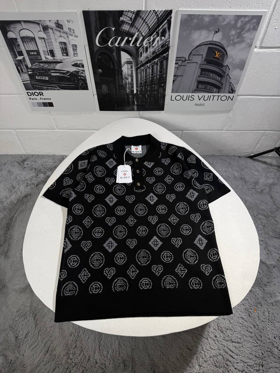 CASA MONOGRAM KNITTED POLO