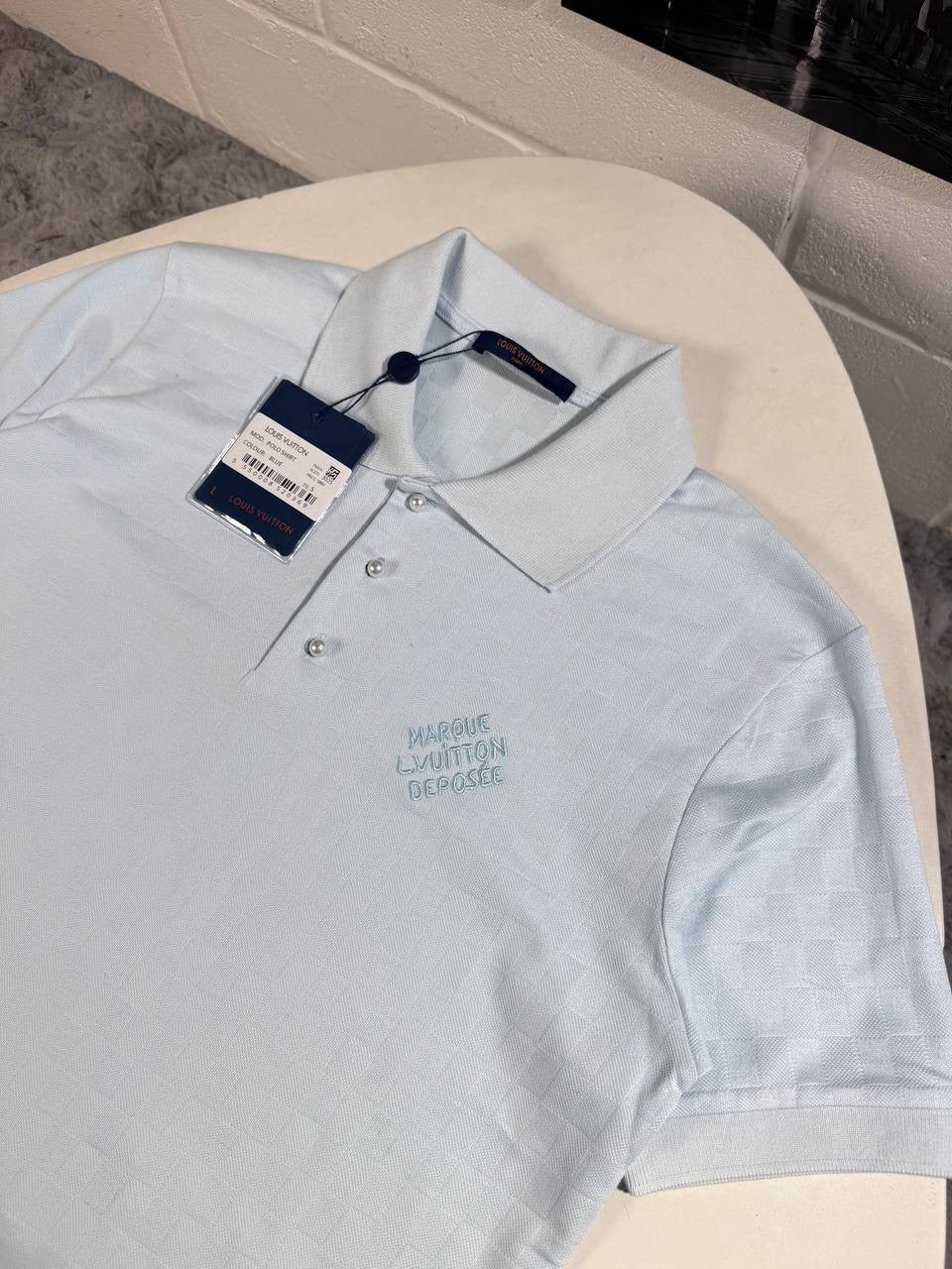 LVE DAMIER POLO BABY BLUE