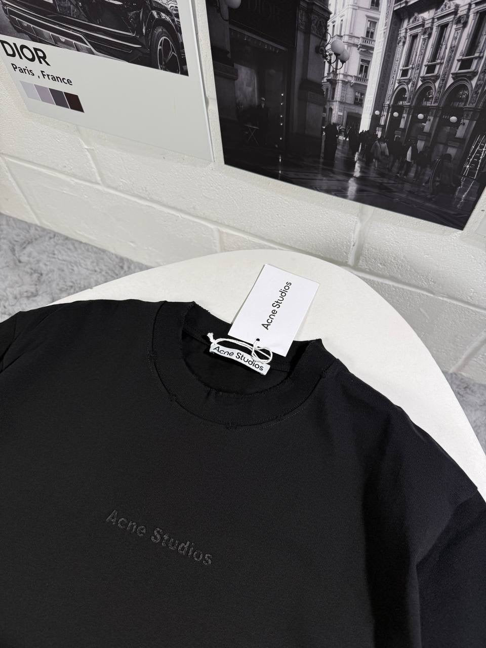 ACNE BLACK LOGO TSHIRT