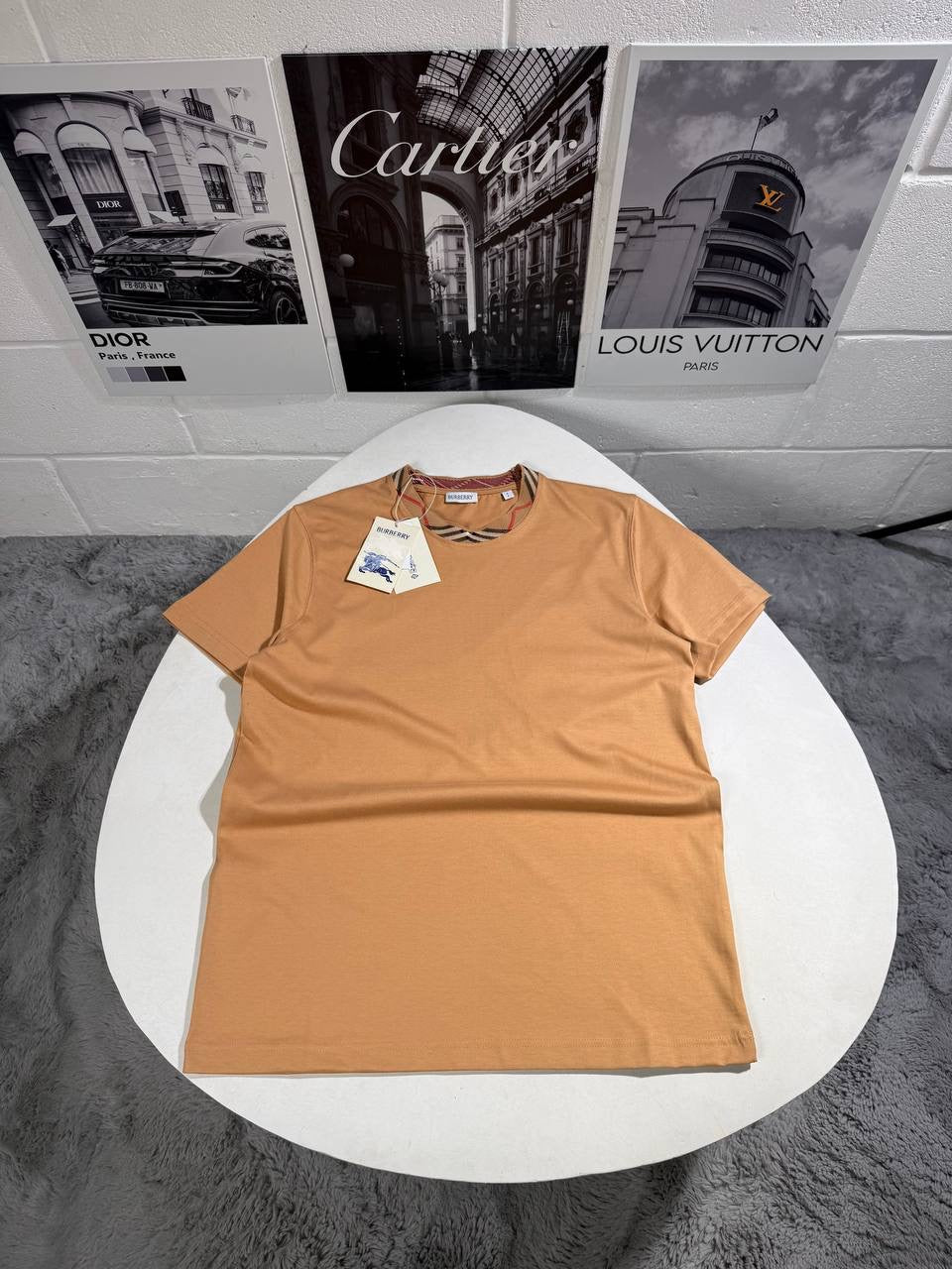 BURB CHECK TRIM TSHIRT