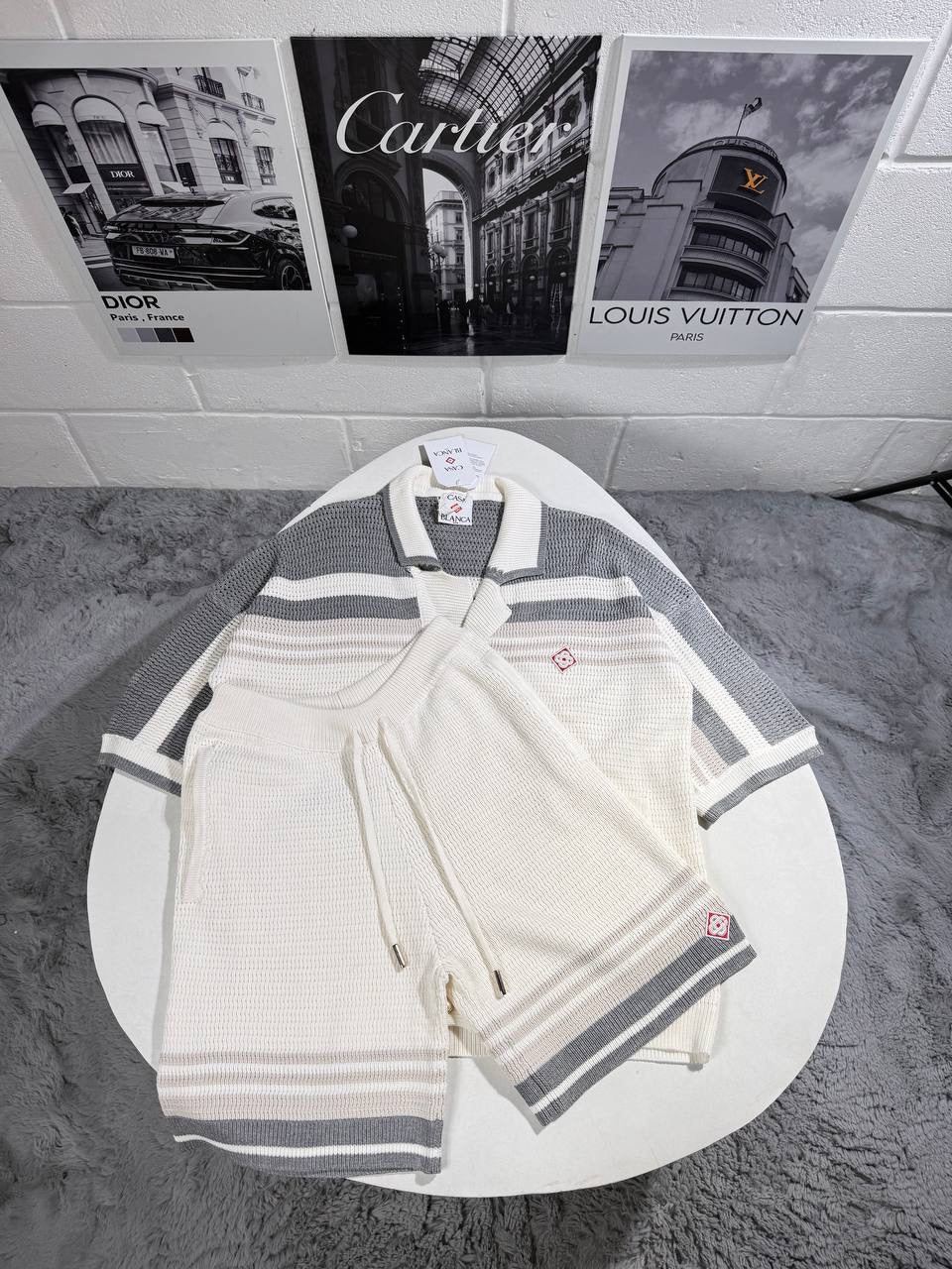 CASA KNITTED SHORTSET