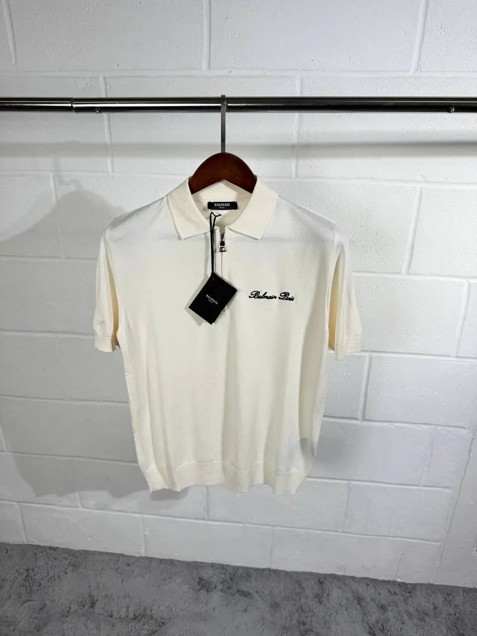 BLMN POLO WHITE KNITTED