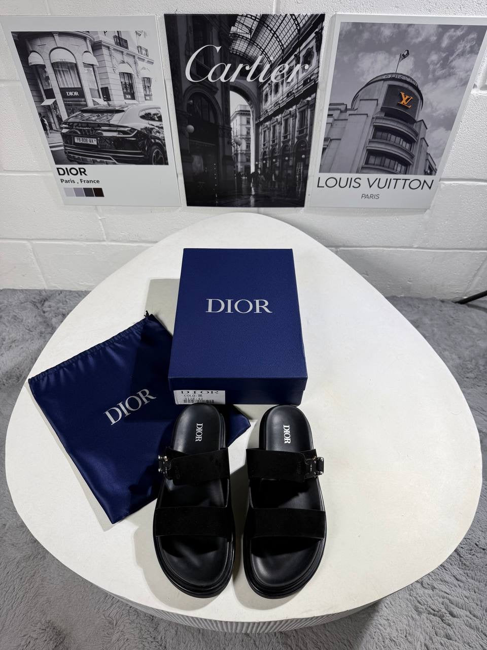 IOR AQUA SANDAL BLACK SUEDE