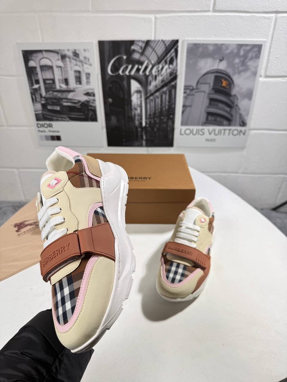 BURB RAMSEY CHECK TRAINER MENS