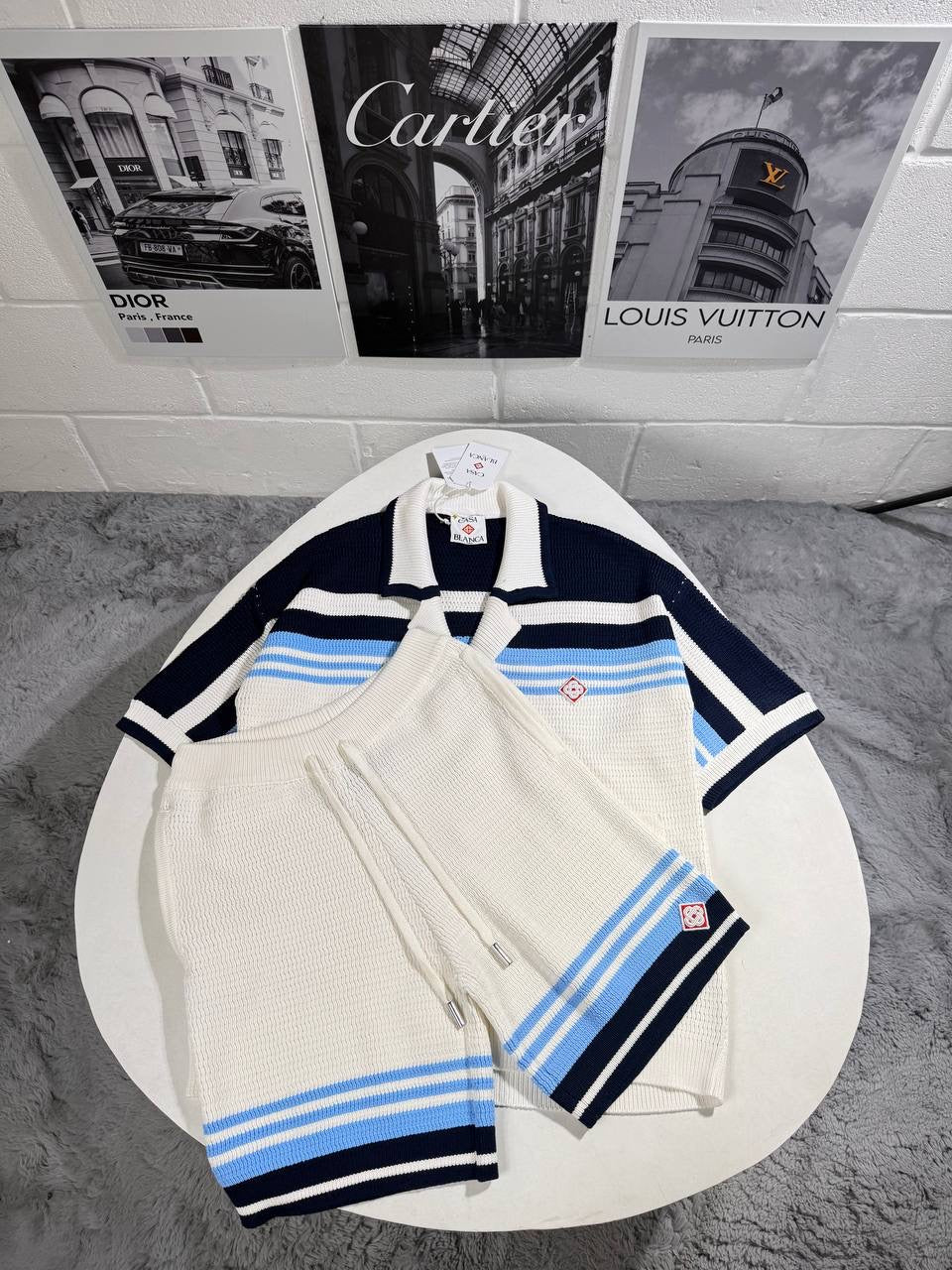 CASA KNITTED SHORTSET